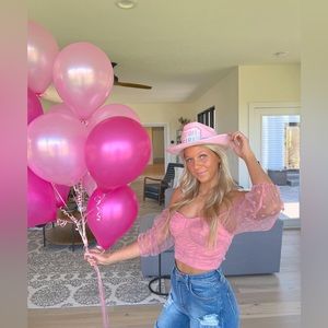 BUBBLE GUM PINK OFF THE SHOULDER BLOUSE/TOP💖